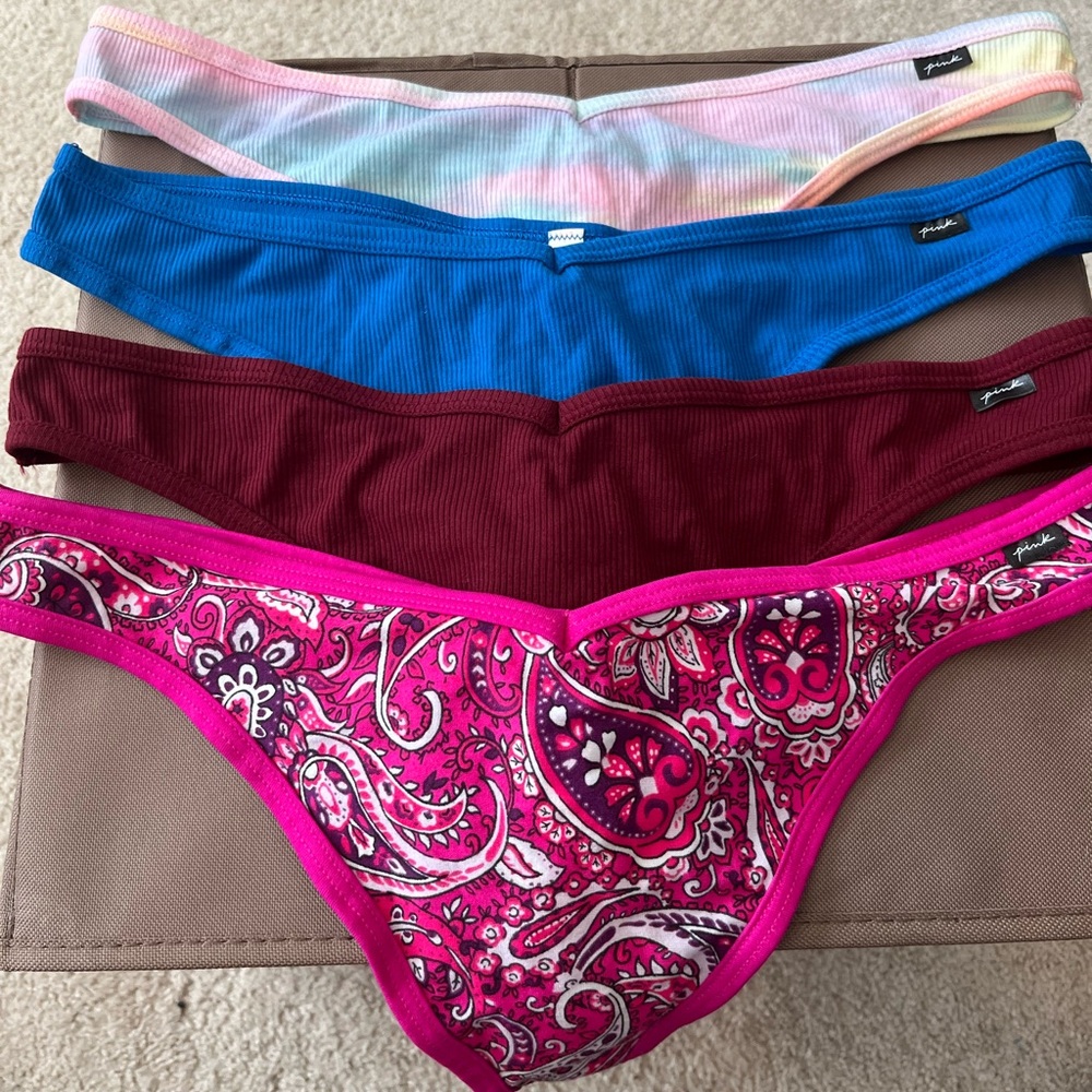 Victoria’s Secret PINK thongs, size XXL, NWT